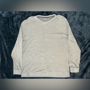 Free Fly Sweatshirt Mens XL Brown Gray Bamboo Lightweight Fleece Crew Pullover